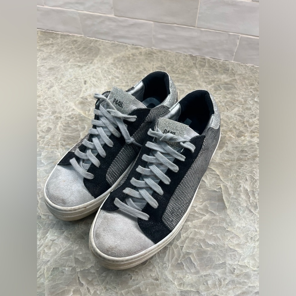 P448 Black and Gray Sneakers
